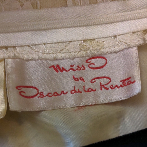 Vintage Miss O by Oscar de la Renta Lace & Velvet Dress Size Small - Picture 9 of 13